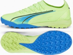 Puma Ultra Ultimate Cage 106893-01 Χαμηλά Ποδοσφαιρικά Παπούτσια με Σχάρα Πράσινα